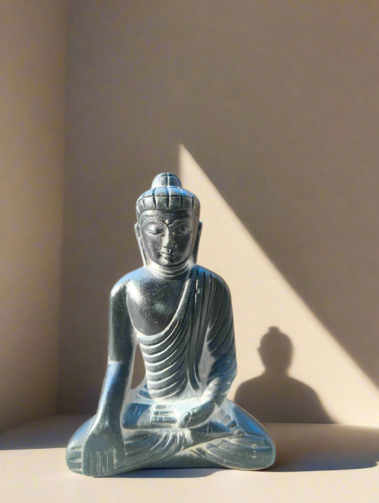 Shunyata – Black Stone Buddha Idol | CRAFTO Banaras