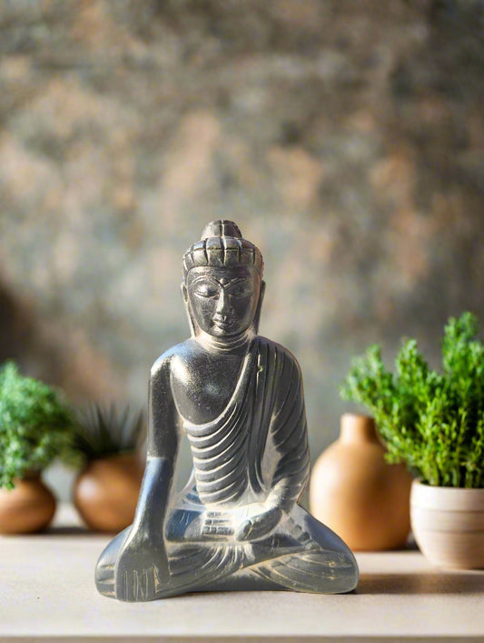 Shunyata – Black Stone Buddha Idol | CRAFTO Banaras